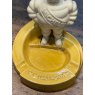 Vintage 1940's Michelin Man Mustard Yellow Ashtray