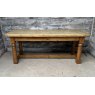 Vintage Early 20th Century Farmhouse Pine Dining Table
