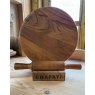 Hardwood Chapati Board with Stand and Rolling Pin
