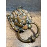 Antique 19th Century Brass Lion Door Knocker