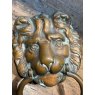 Antique 19th Century Brass Lion Door Knocker