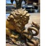 Antique Georgian Clark & Co Lion And Snake Door Porter