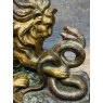 Antique Georgian Clark & Co Lion And Snake Door Porter