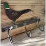 Metal Pheasant Coat Hook