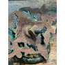 Antique 19th Century Painted Iron Door Pull