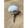 White Painted Ceramic Round Knob