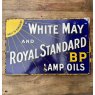 Original Early 20th Century BP Double Sided Enamel Sign