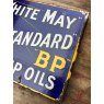 Original Early 20th Century BP Double Sided Enamel Sign