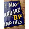 Original Early 20th Century BP Double Sided Enamel Sign