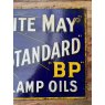 Original Early 20th Century BP Double Sided Enamel Sign