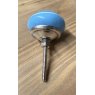 Blue Ceramic Cupboard Knob
