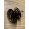 Small Brown & Gold Ceramic knobs