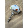 Round Ceramic Multi Colour Polka Dot Knob
