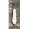 Cream Ceramic Light Pull (Brass)