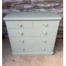 Vintage Painted Mahogany Large Chest Of Drawers