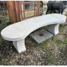 Hand Carved Sandstone Kidney Garden Bench