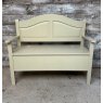 Contemporary Painted Pine Flip Seat Settle