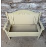 Contemporary Painted Pine Flip Seat Settle
