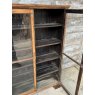 Antique Pine Glazed Front Bookcase Cabinet