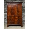 Antique Large Victorian Mahogany Linen Press