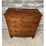 Antique Mahogany Bow Fronted Chest Of Drawers