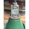 Vintage Large Industrial Green Enamel Lamps