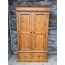 Vintage Pine Double Wardrobe