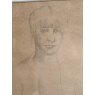 Christopher Wood (1901-1930) Portrait Drawing c1920