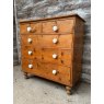 Antique Victorian Pine Farmhouse Chest of Drawers