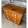 Antique Victorian Pine Farmhouse Chest of Drawers