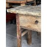 Rustic Elm Single Drawer Side Table