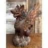 Antique Finely Carved Hardwood Indonesian Dragon Figure