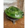 Fabulous French Art Nouveau Green Coal Scuttle c1920