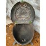 Fabulous French Art Nouveau Green Coal Scuttle c1920