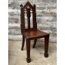 Antique Victorian English Gothic Hall Chair