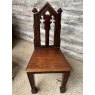 Antique Victorian English Gothic Hall Chair