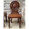 Antique 19th Century English Oak Hall Chairs