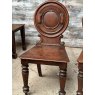 Antique 19th Century English Oak Hall Chairs