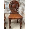 Antique 19th Century English Oak Hall Chairs