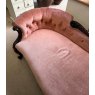 Lovely Antique Victorian Pink Velvet Chaise Lounge