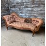 Antique Victorian Large Chaise Lounge Sofa