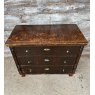 Rustic Antique Large Stained Pine Chest Of Drawers