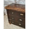 Rustic Antique Large Stained Pine Chest Of Drawers