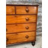 Antique Victorian Mahogany Chest Of Drawers
