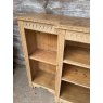 Fabulous Antique Limed Oak Breakfront Bookcase