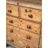 Antique Victorian Farmhouse Pine Chest Of Drawers