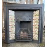 Reclaimed Large Art Nouveau Cast Iron Fireplace