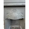 Reclaimed Large Art Nouveau Cast Iron Fireplace
