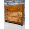 Vintage Art Deco Mahogany Veneer Chest Of Drawers