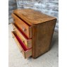 Vintage Art Deco Mahogany Veneer Chest Of Drawers